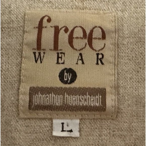 Free Wear By Jonathan Hoenscheidt Two-tone Tan Men's Sz Large Cardigan - Picture 2 of 13